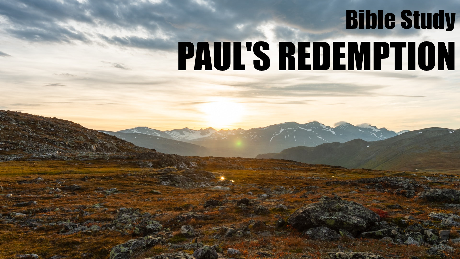 Paul's Redemption Bible Study
