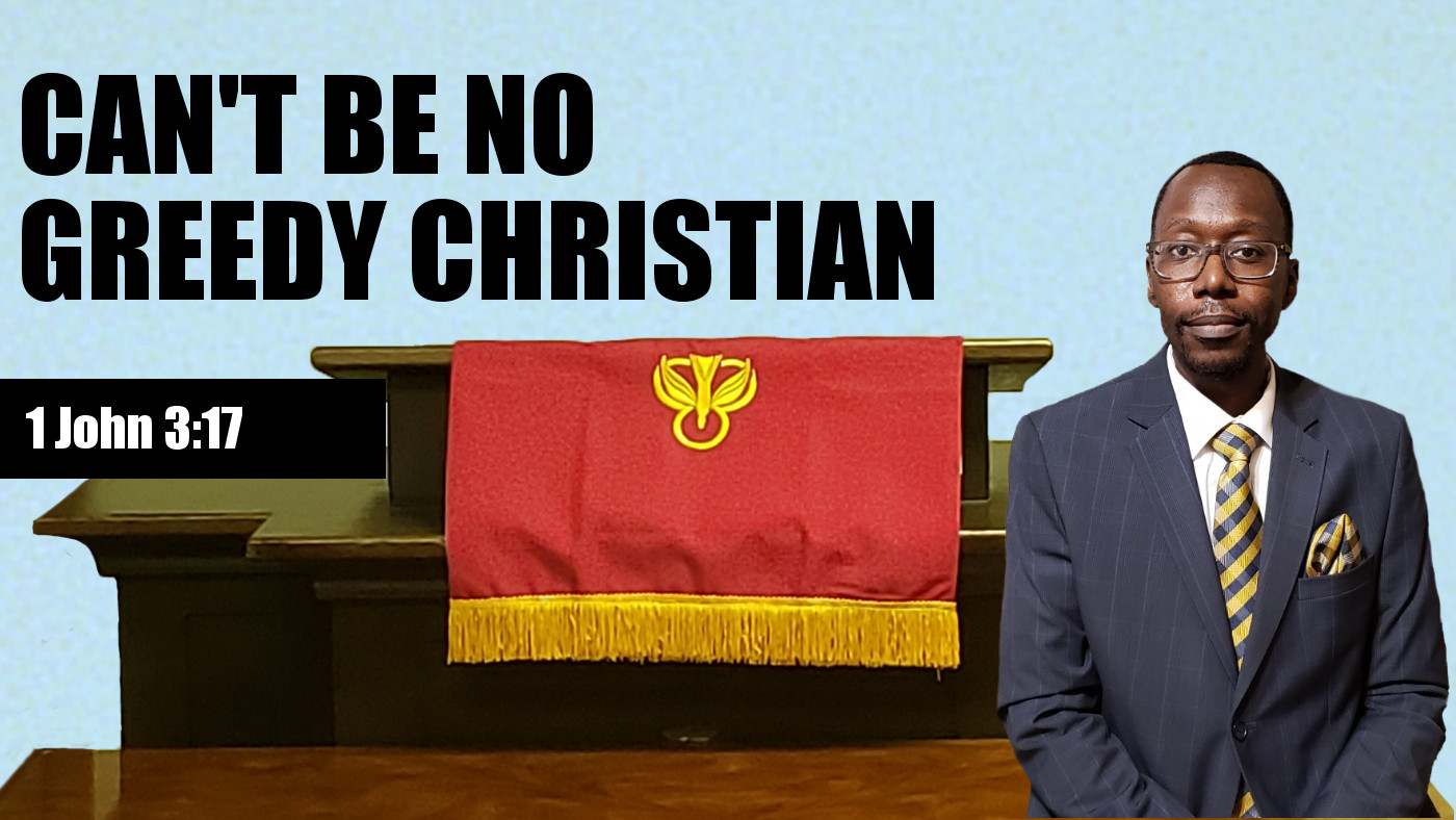 Greedy Christian Banner