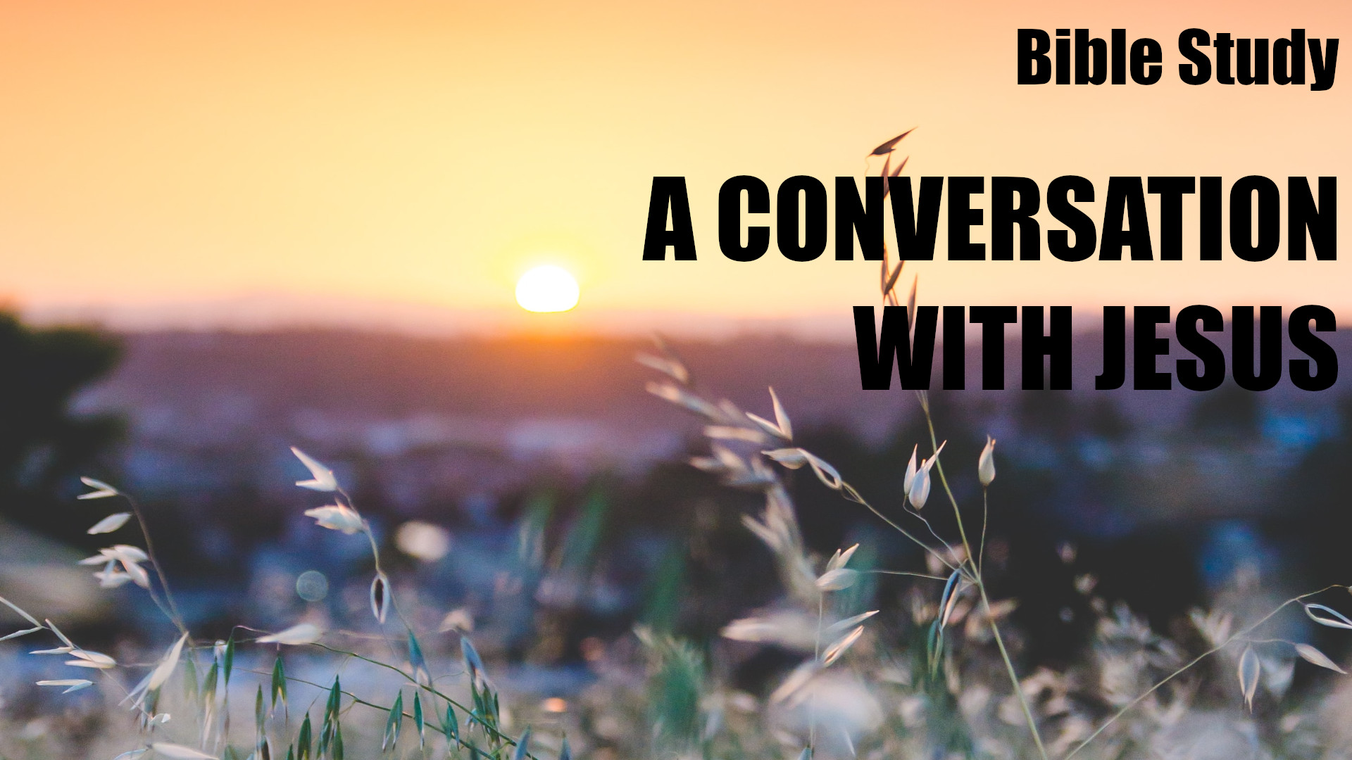 A Conversation With Jesus Banner