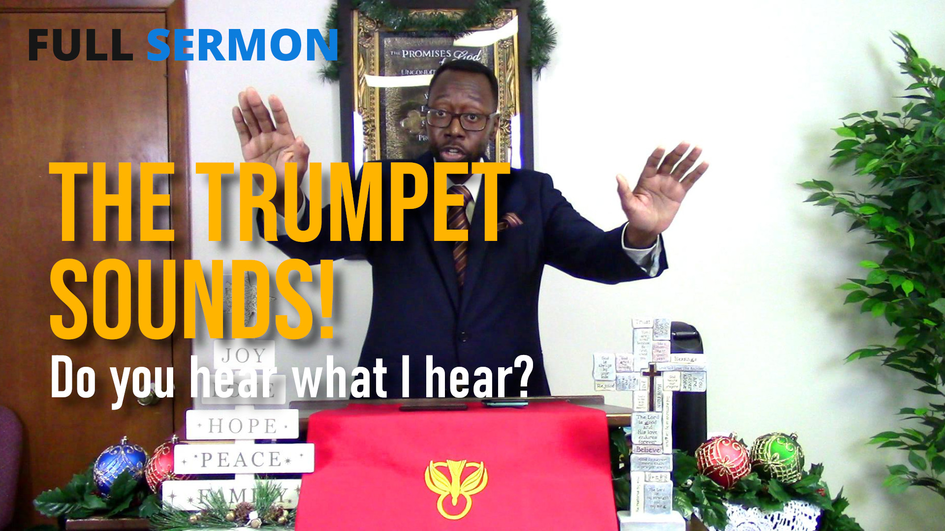The Trumpet Sounds Banner
