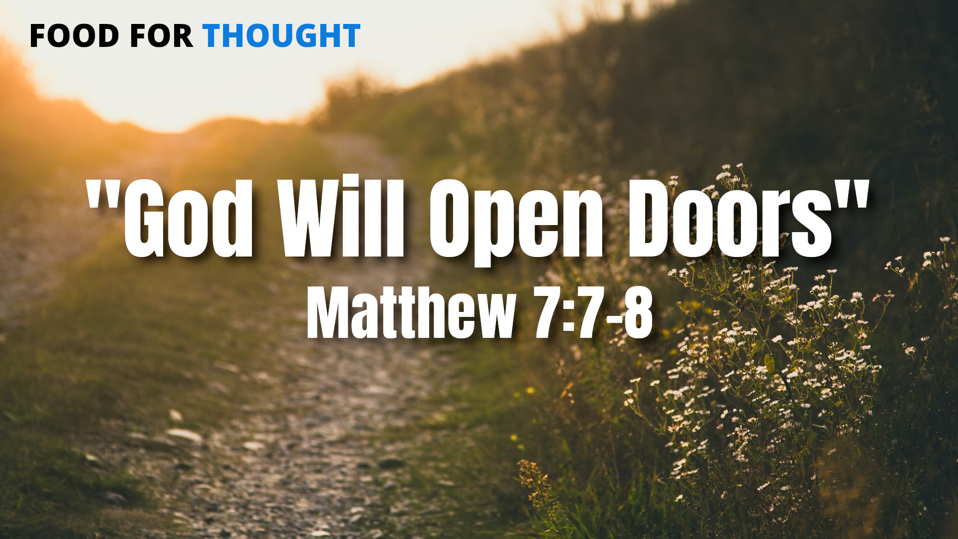 God Will Open Doors Banner