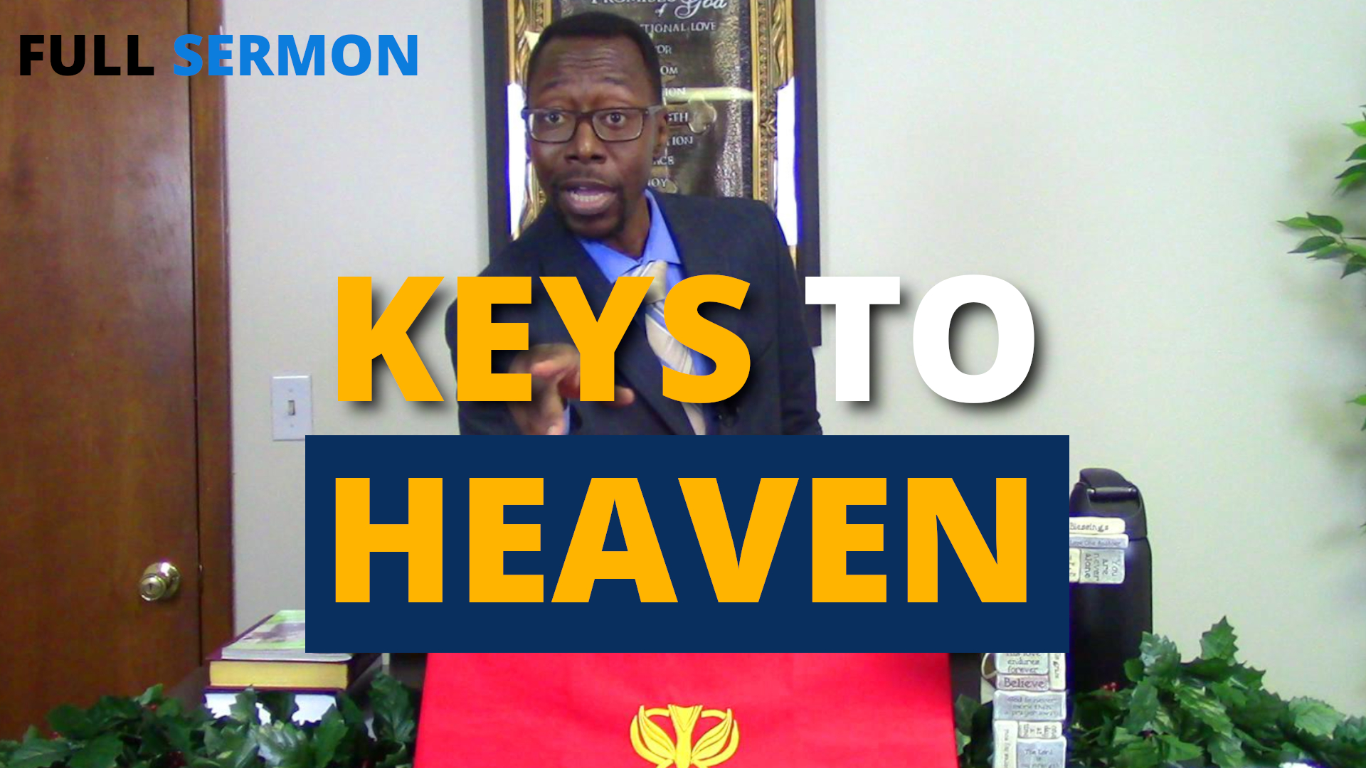 Receiving the Keys to Heaven Banner
