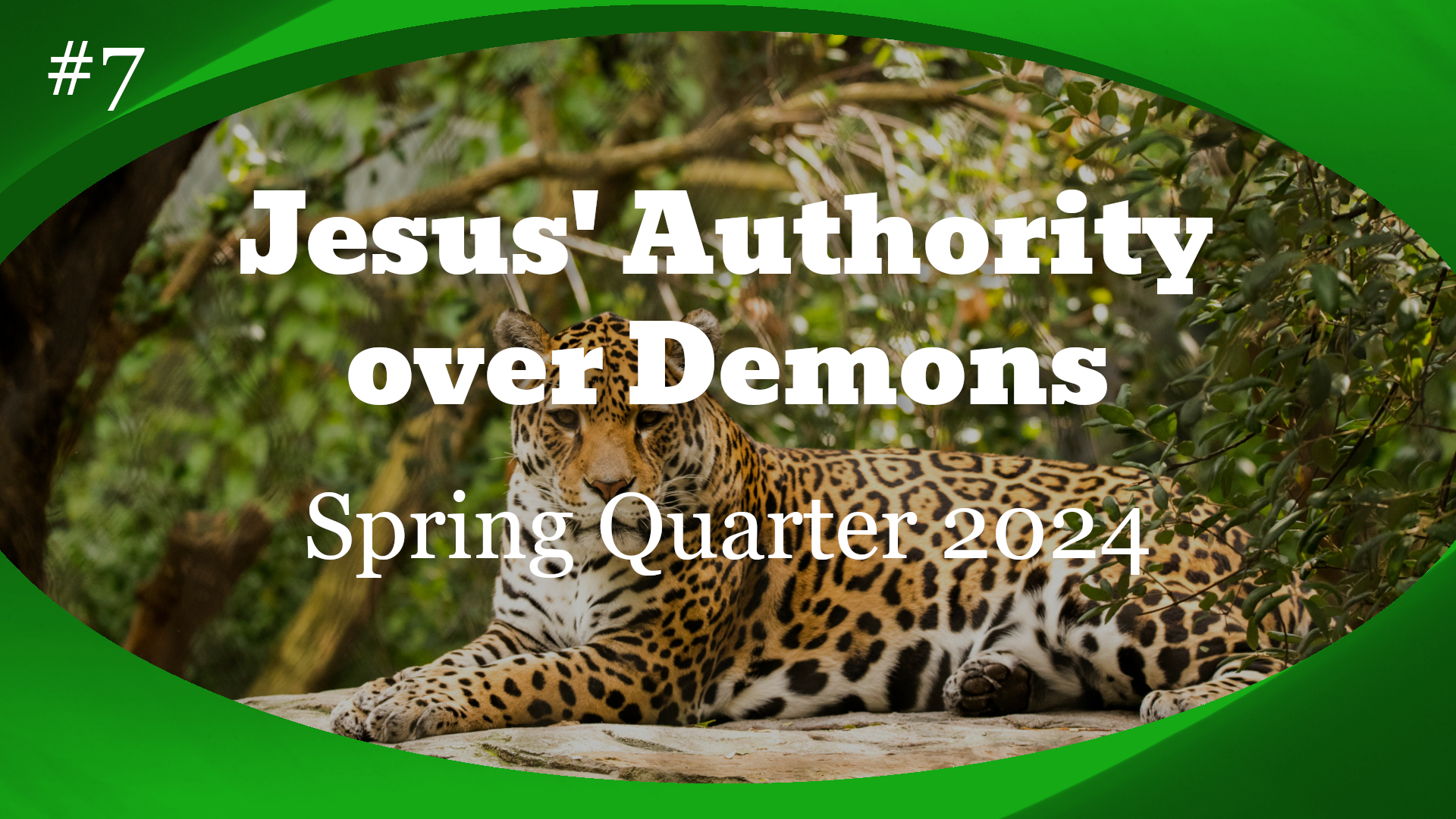 Jesus' Authority over Demons Banner