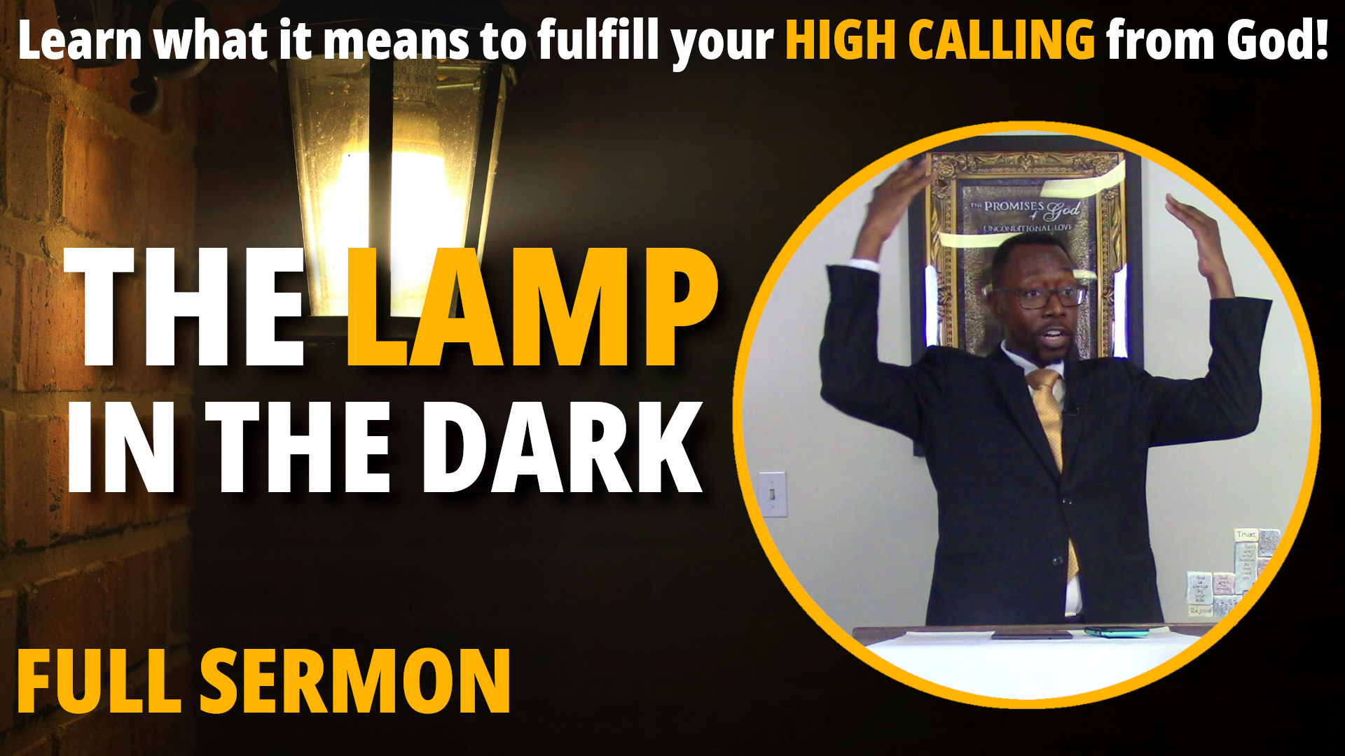 A Lamp in the Dark Sermon Banner