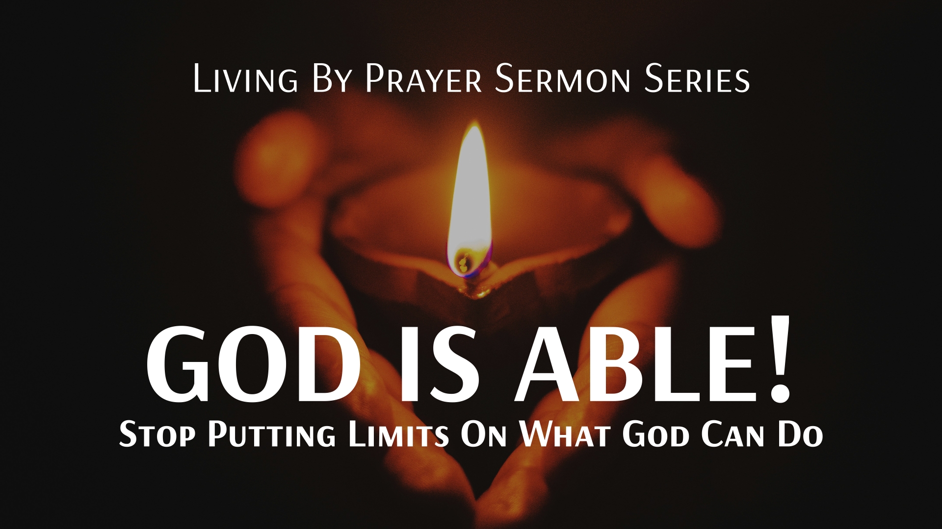God Is Able Sermon Banner
