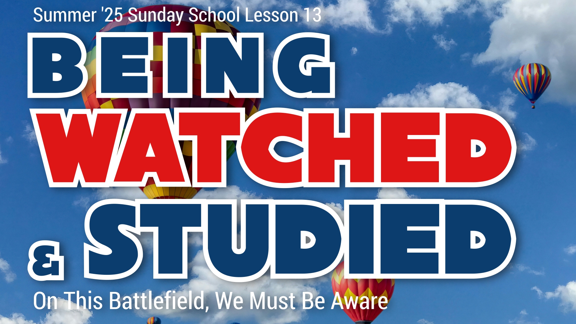 Living for tomorrow lesson banner