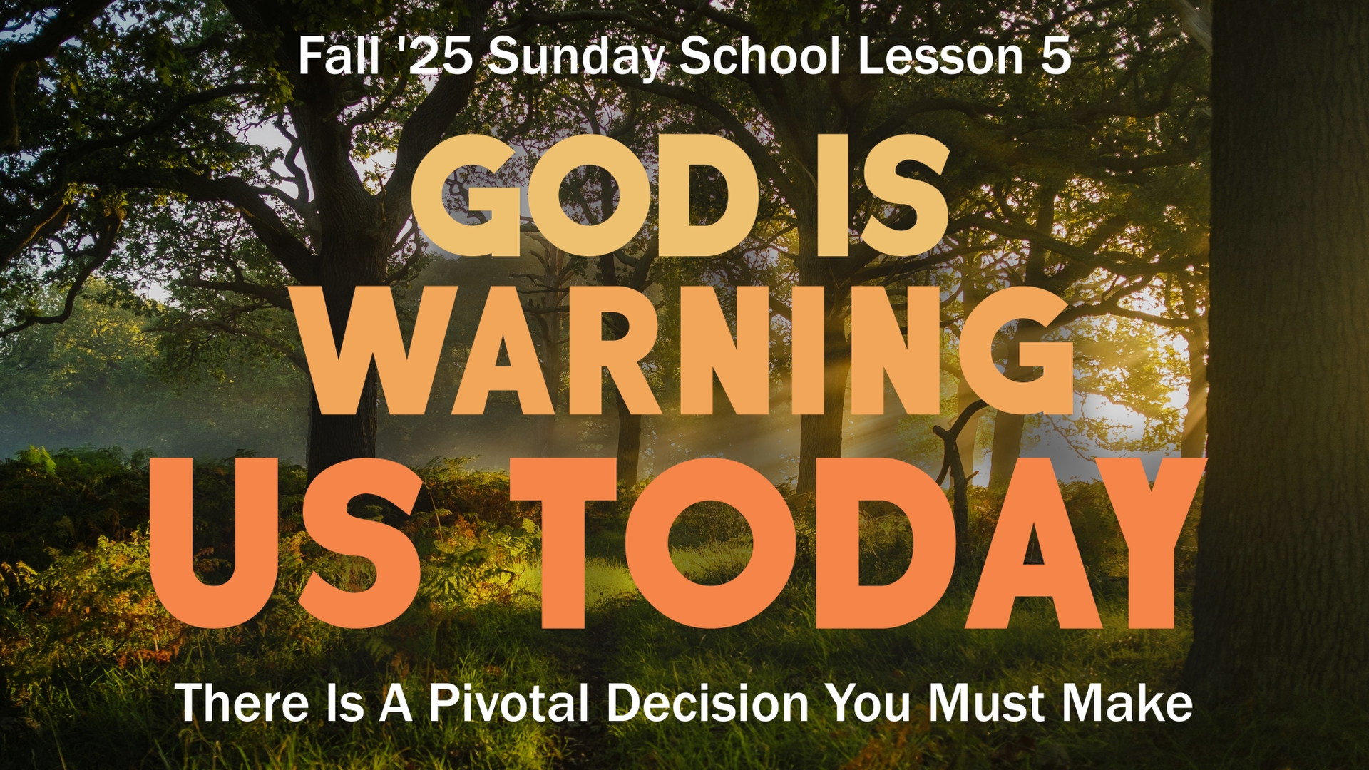 Heed God's Revelations lesson banner