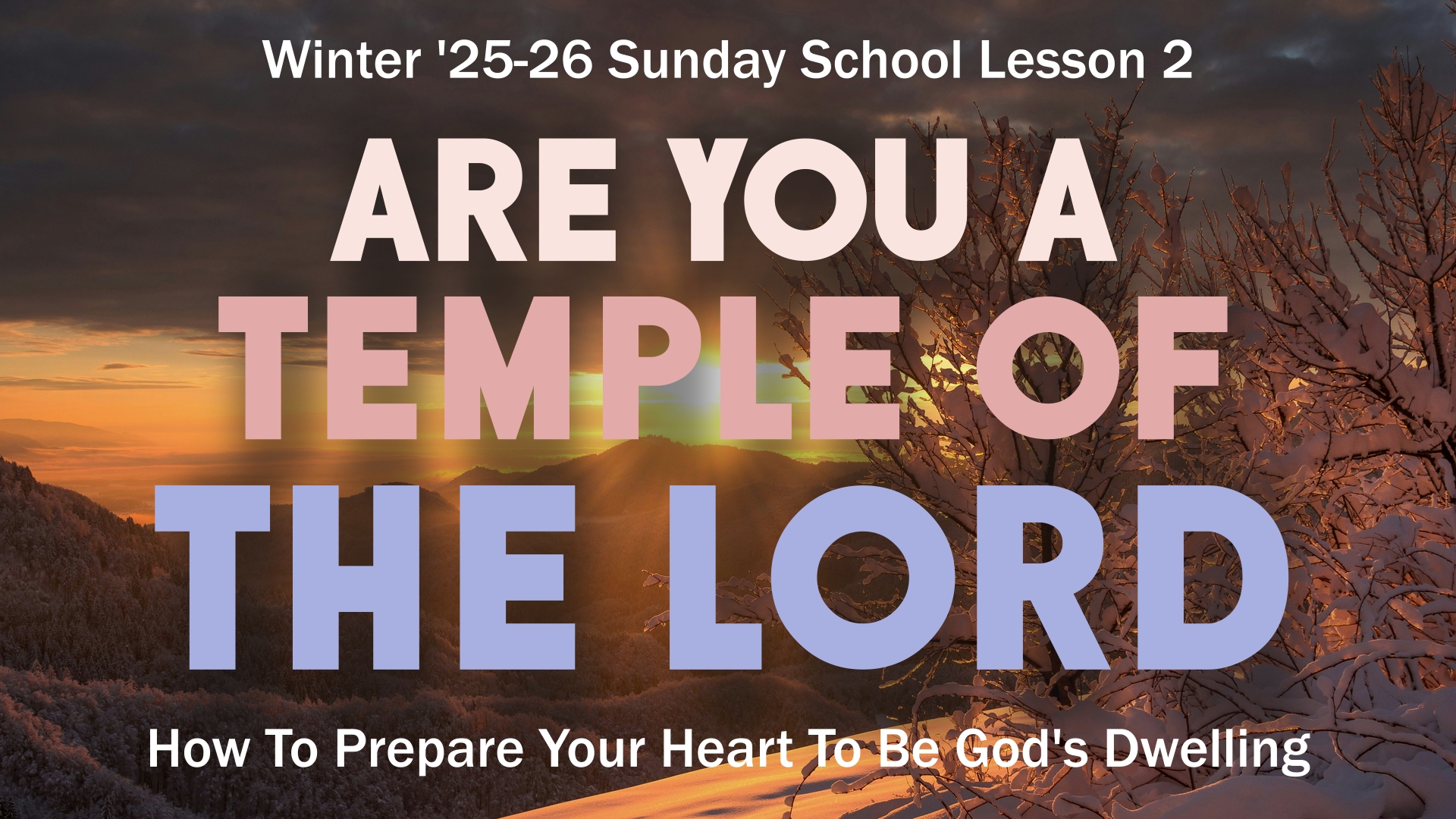 Dwelling of God Lesson Banner