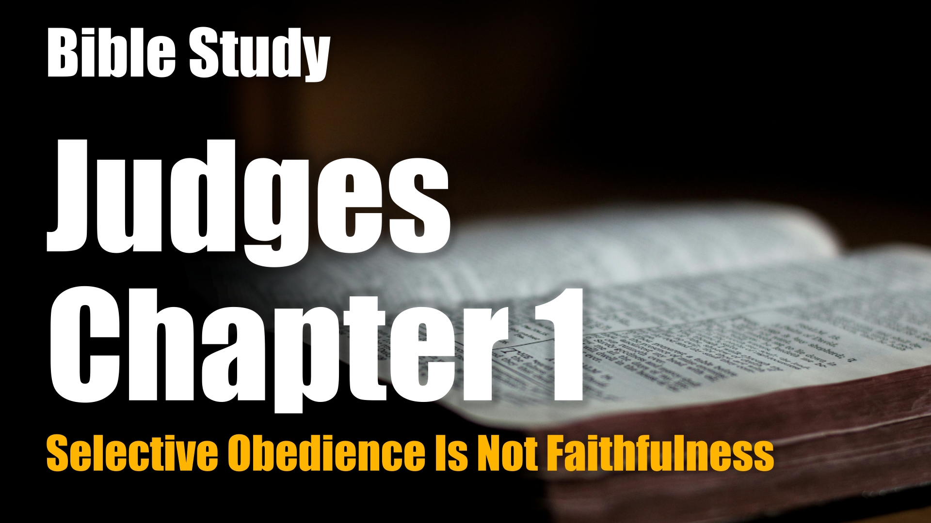Judges 1 Study Banner