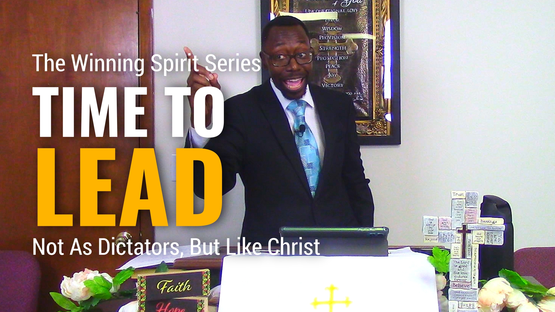 Spiritual leadership is needed banner