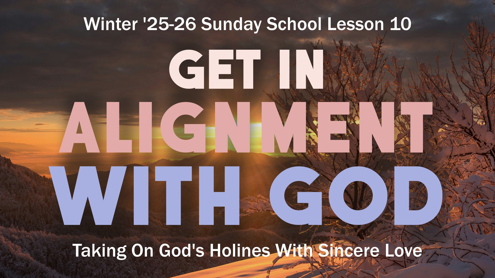 How to Become Holy Lesson Banner