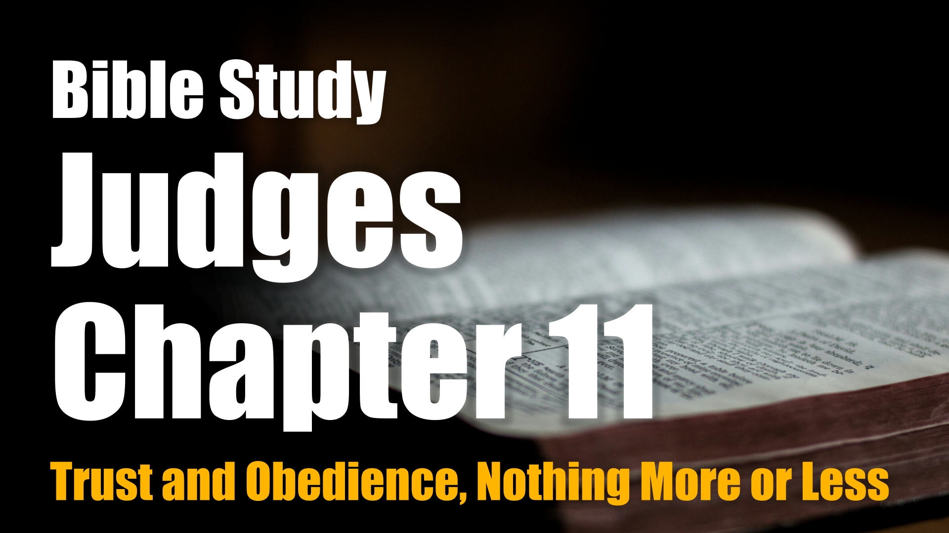 Judges 11 Study Banner