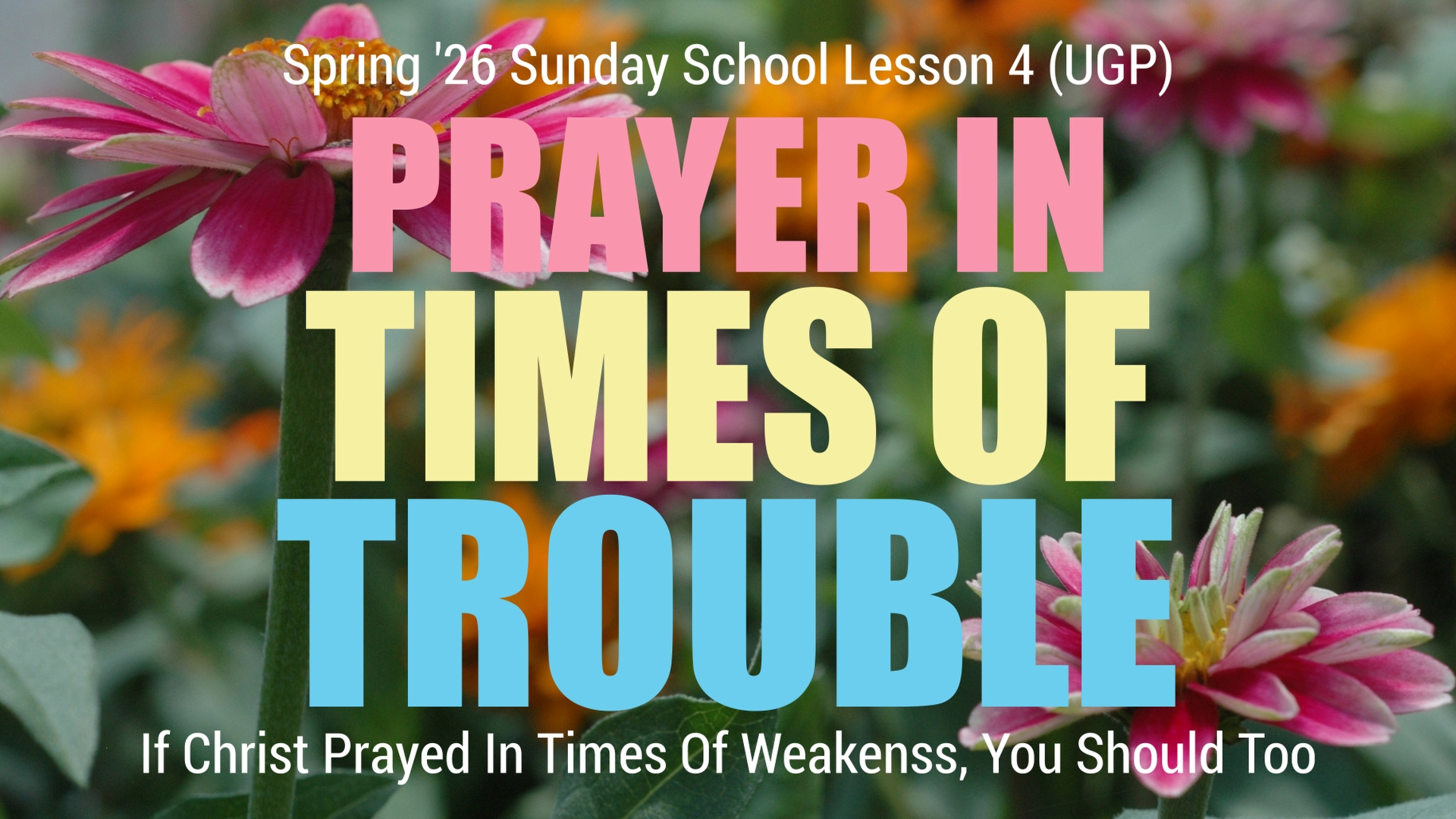 Jesus prapares for death banner