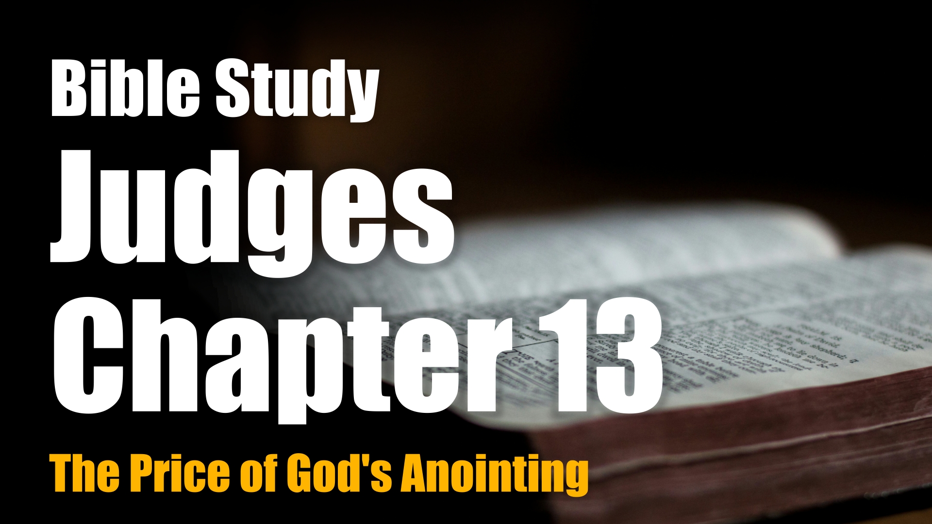 Judges 13 Study Banner