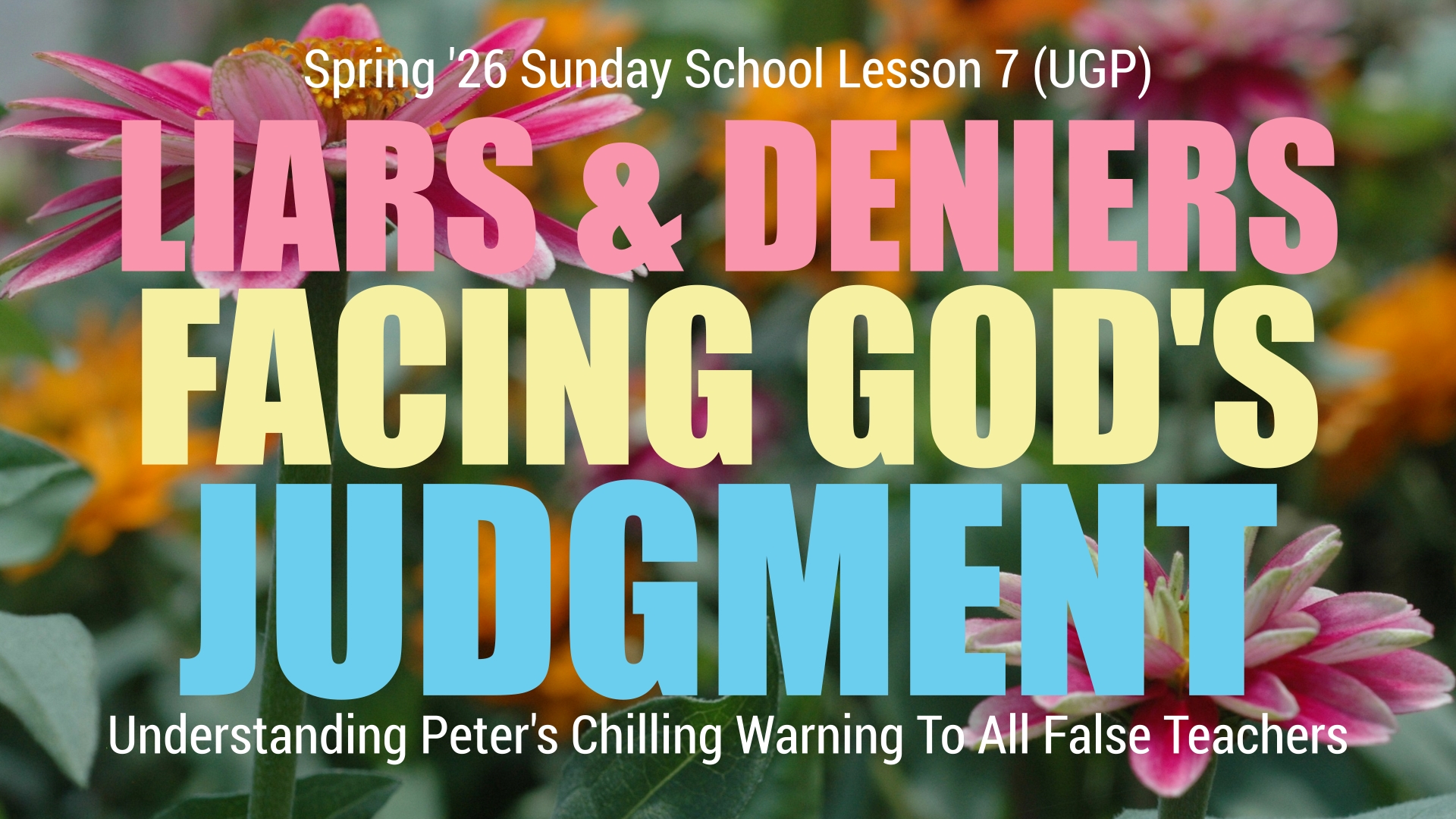 2 Peter 2 Sunday School Banner