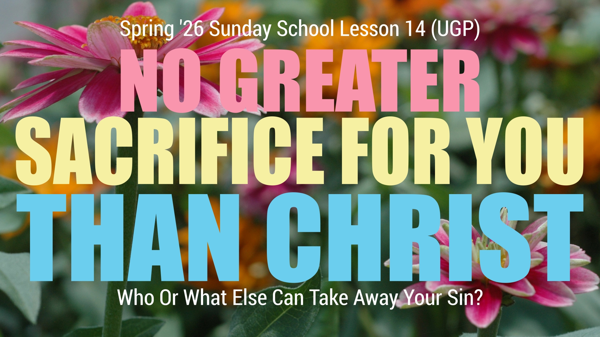 Hebrews 10 Christ Sacrifice Lesson Banner