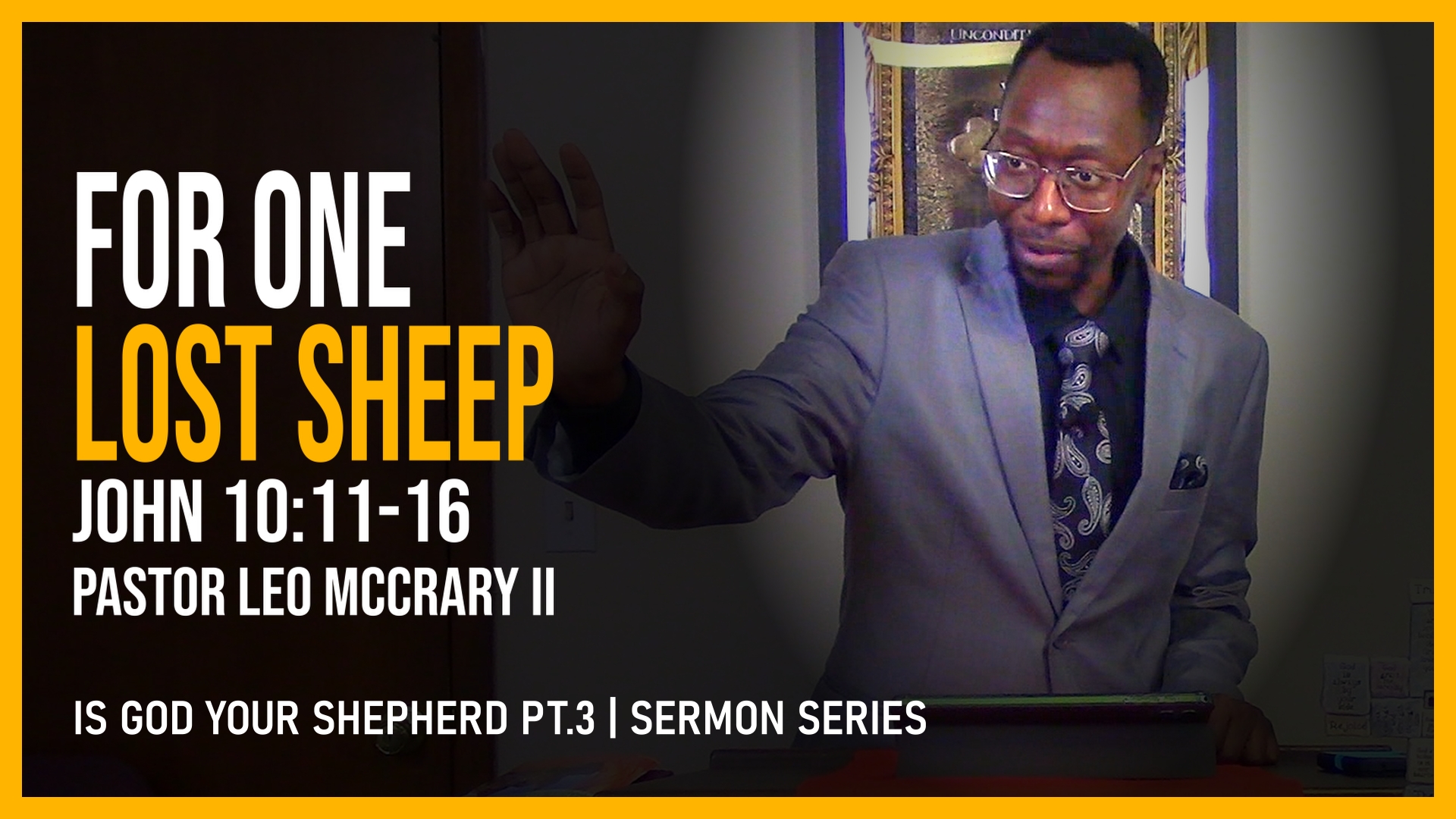 For One Lost Sheep Banner